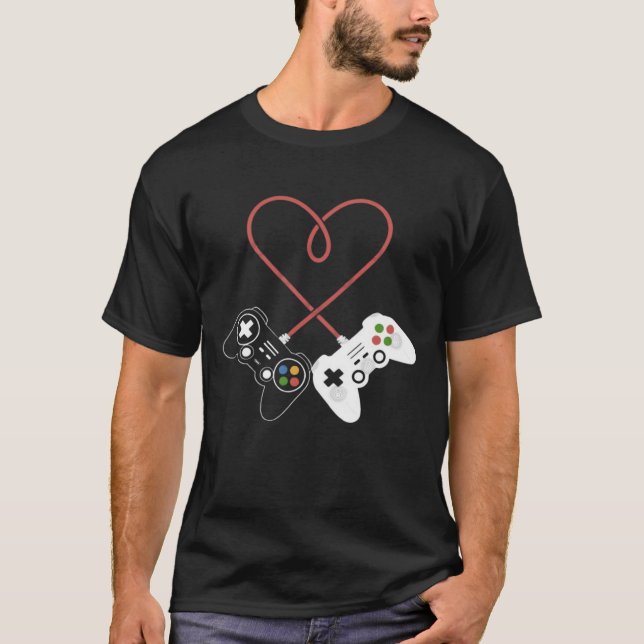Camiseta La luz del el día de San Valentín Gamer: Inspirado (Anverso)