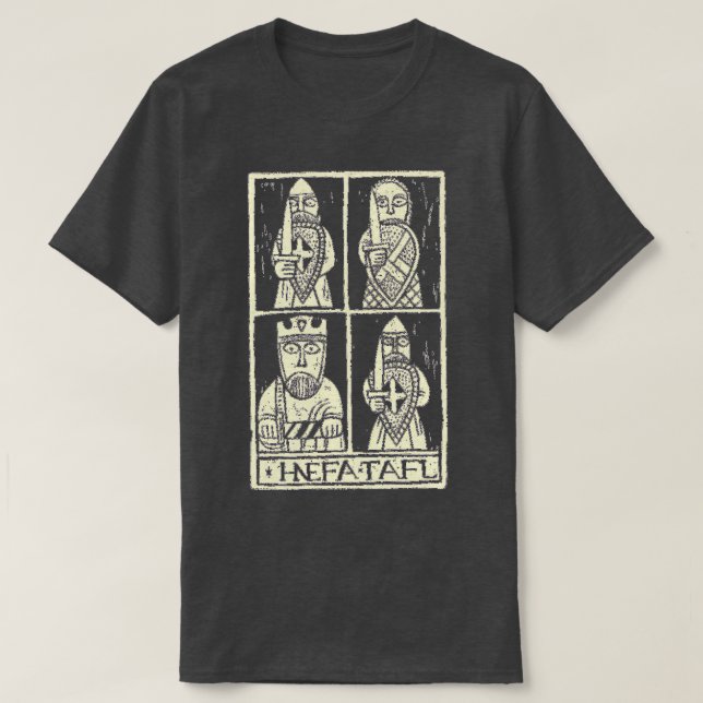 Camiseta La luz del nefatafl sobre la oscuridad (Diseño del anverso)