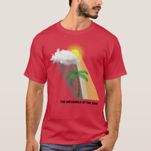 Camiseta La luz solar y la interacción en la nube con un ár