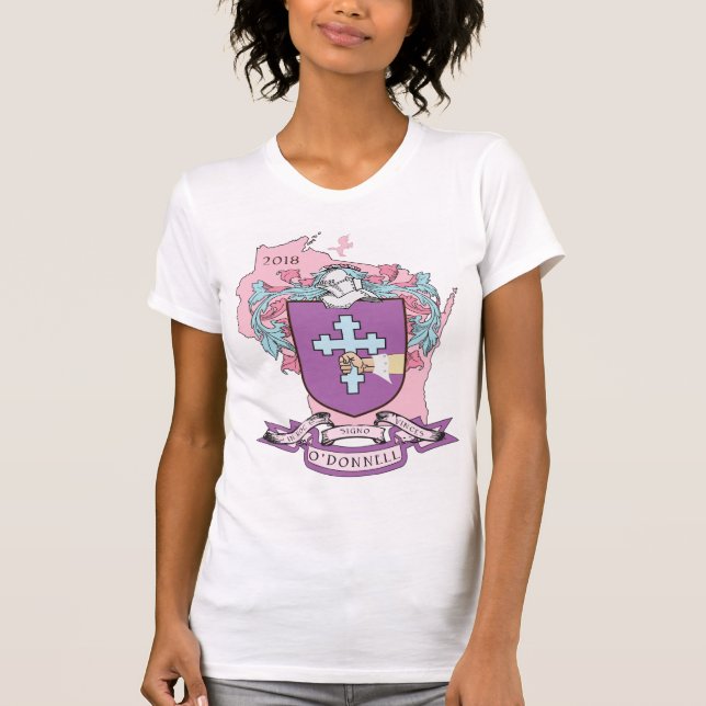 Camiseta La luz T de las mujeres de Crest_Wisconsin de la (Anverso)