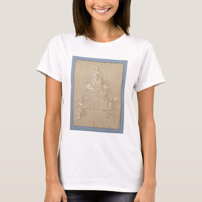 Camiseta La Madonna de Loreto (pluma y tinta) (Anverso)