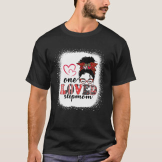 Camiseta La madre africana negra, querida, Messy Bun Valent