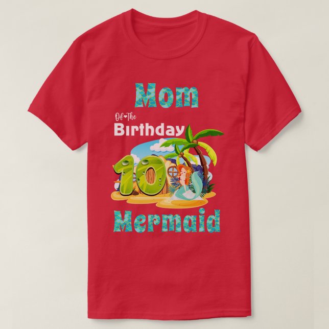 Camiseta La Madre Cuta Del Décimo Cumpleaños (Diseño del anverso)