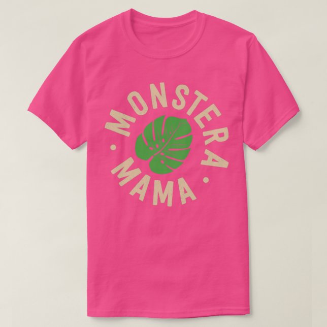 Camiseta La madre de la planta regala la planta de Monstera (Diseño del anverso)