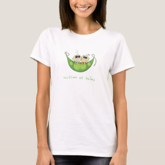 Camiseta La madre de los gemelos - 2 guisantes en una vaina