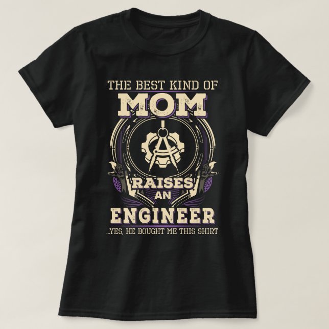 Camiseta La madre de un ingeniero orgulloso (Diseño del anverso)