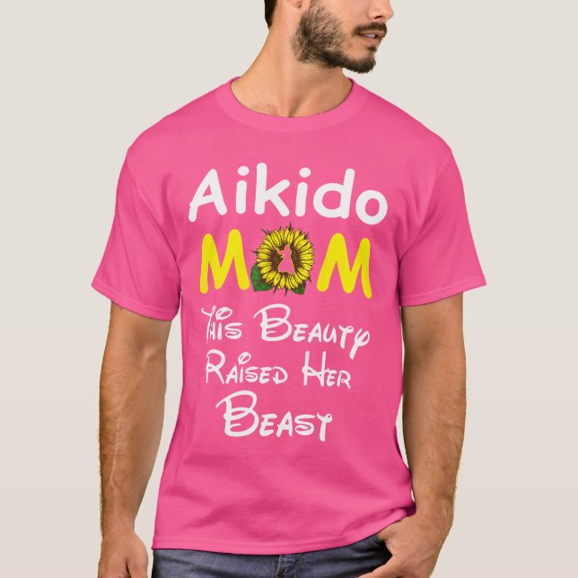 Camiseta La Madre Del Aikido Del Girasol Esta Belleza Levan (Anverso)