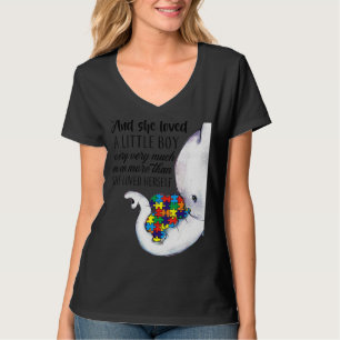Camiseta La Madre Del Autismo Elefante Y Ella Se Amó A Sí M