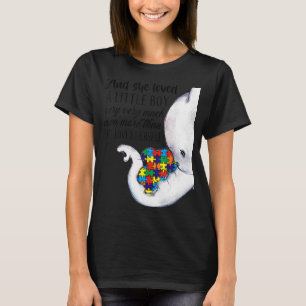 Camiseta La Madre Del Autismo Elefante Y Ella Se Amó A Sí M
