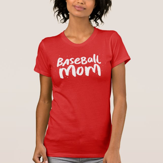 Camiseta La madre del béisbol es un elegante y moderno text (Anverso)