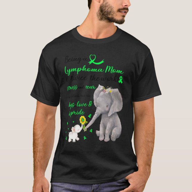 Camiseta La madre del elefante fuerte, el linfoma, dos vece (Anverso)