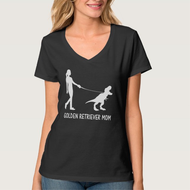 Camiseta La madre del perro mamá de los dinosaurios (Anverso)