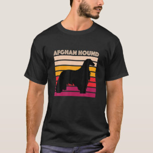 Camiseta La madre del perro retro del hound afgano obsequia
