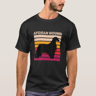 Camiseta La madre del perro retro del hound afgano obsequia