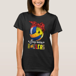 Camiseta La madre del voleibol abucheando a la madre ocupad