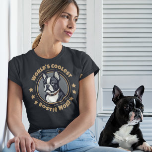 Camiseta La madre más fría del mundo del Boston Terrier