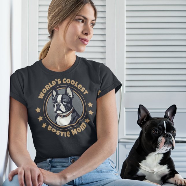 Camiseta La madre más fría del mundo del Boston Terrier (Subido por el creador)