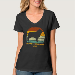 Camiseta La madre pastora australiana y retro Doxie Dog Dug