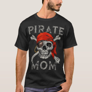Camiseta La madre pirata Jolly Roger Crossbone Halloween Sk