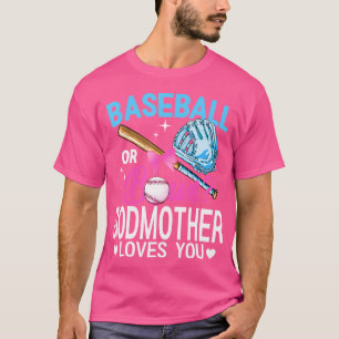 Camiseta La Madrina Ama el Béisbol o Lazos Revelación de Gé