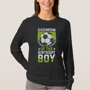 Camiseta La Madrina Del Equipo Bday Del Jugador De Fútbol D