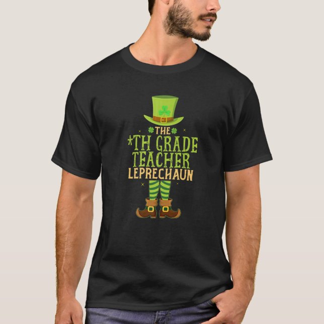 Camiseta La Maestra Leprechaun De 4º Grado Que Coincide Con (Anverso)