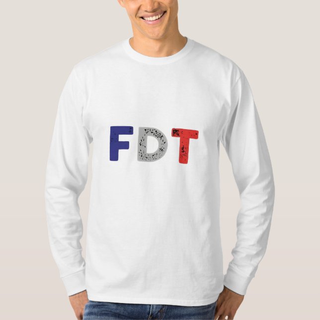 Camiseta La Maga anti Trump FDT se resiste a la democracia  (Anverso)