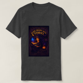 Camiseta La magia comienza con las historias