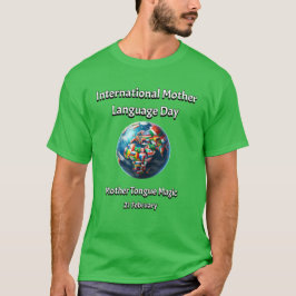Camiseta La magia de la lengua materna. Día de la Lengua Ma