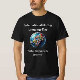 Camiseta La magia de la lengua materna. Día de la Lengua Ma