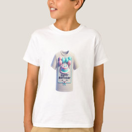 Camiseta La magia de los globos y el pastel