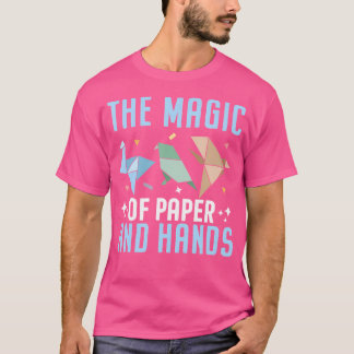 Camiseta La Magia Del Papel Y El Origami De Manos