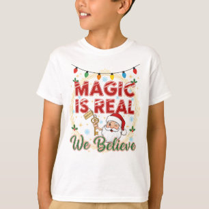 Camiseta La Magia Es Real Santa Claus Niños