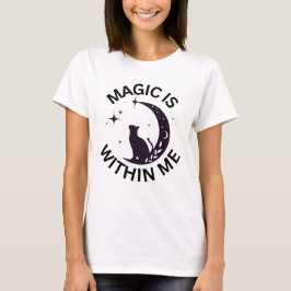 Camiseta La magia está dentro de mí Gato + Luna 