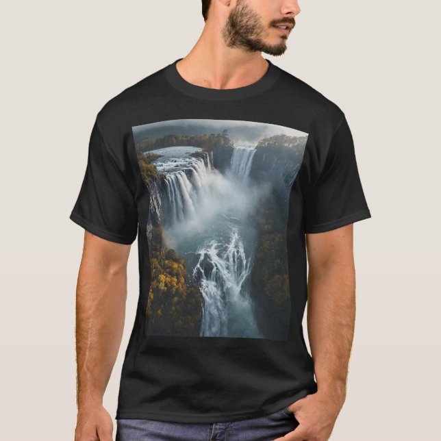 Camiseta La majestuosa cascada (Anverso)