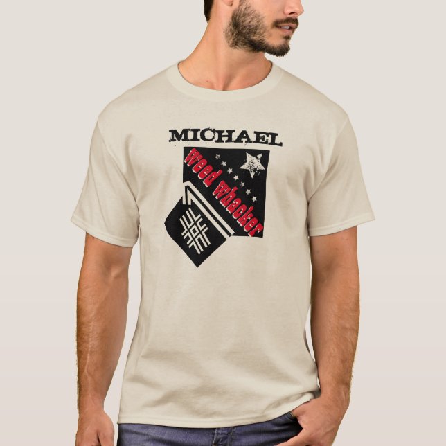 Camiseta La MALA HIERBA WACKER del número uno con Grunge (Anverso)