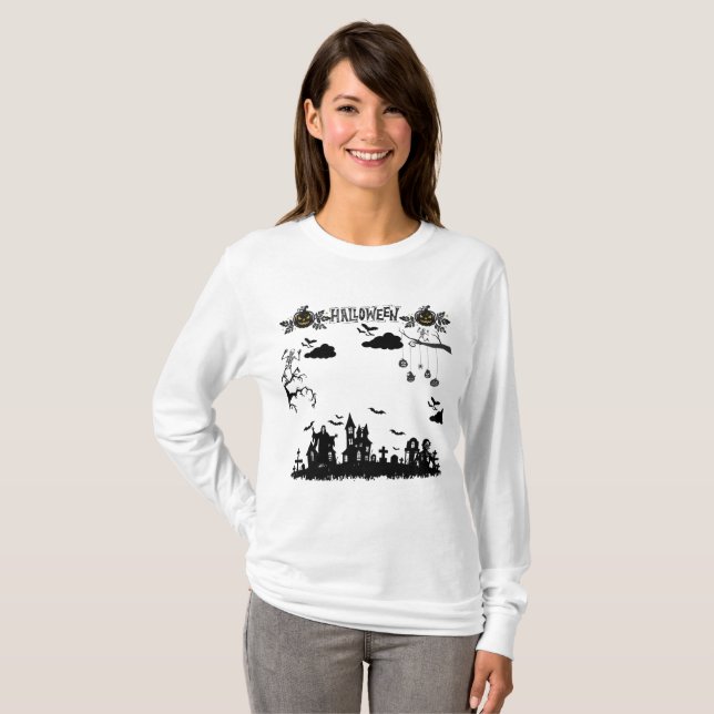 Camiseta La maldición hueca blanca (Anverso completo)