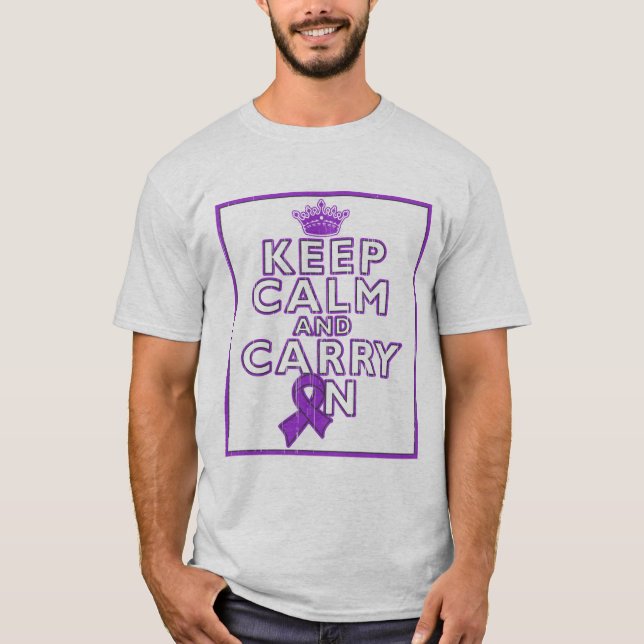 Camiseta La malformación de Chiari guarda calma y continúa (Anverso)