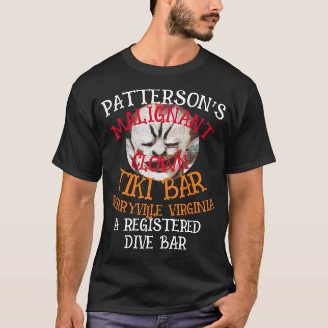 CAMISETA LA MALIGNA COLINA DE PATTERSON TIKI BAR BERRYVILLE (Anverso)