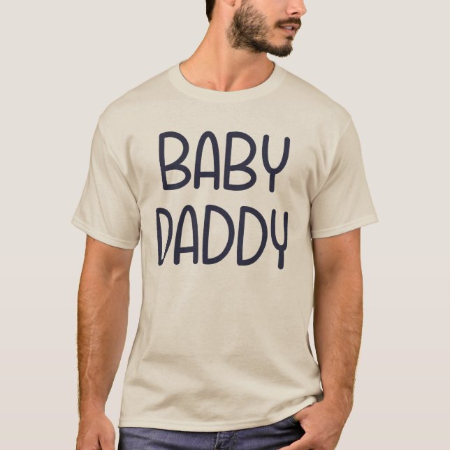 Camiseta La mamá Baby Daddy (es decir padre) del bebé (Anverso)