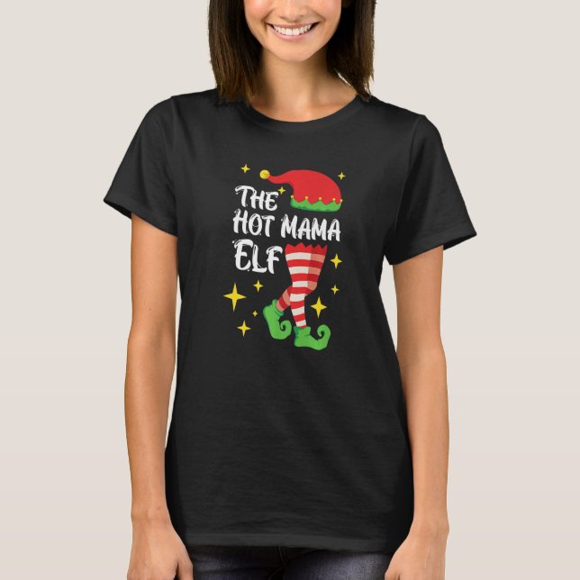 Camiseta La mamá caliente elf madre elf (Anverso)