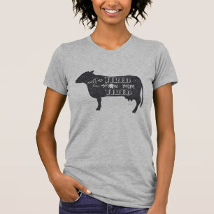 Camiseta La mamá de la demostración cansó la demostraci