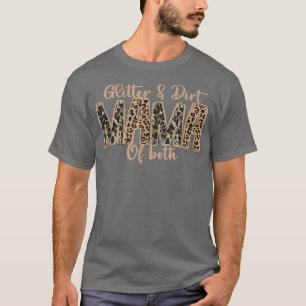 Camiseta La Mamá Del Ejército Para Las Mujeres Camo Y El Or