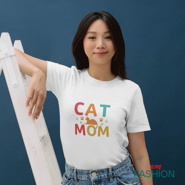 Camiseta La mamá del gato es la mejor mujer Minimalista ele (#ordernow)