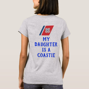Camiseta La MAMÁ del guardacostas mi hija es un Coastie