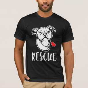 Camiseta La mamá del rescate del dibujo de Pitbull del