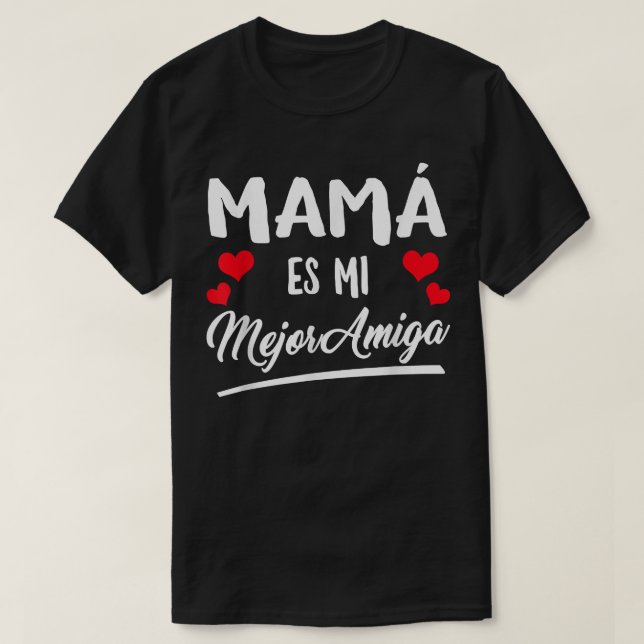 Camiseta La mamá Es Mi Mejor Amigo Funny Bff Mami Mother (Diseño del anverso)