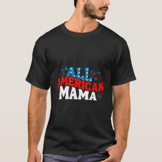 Camiseta La Mamá Estadounidense Es Divertida Y La Mamá Esta
