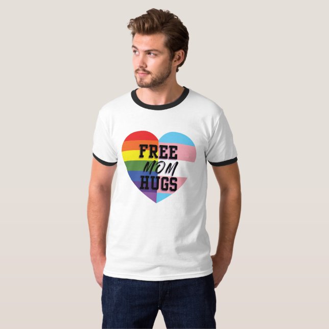 Camiseta La mamá libre abraza el tono dos (Anverso completo)