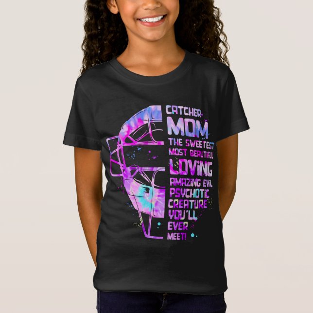 Camiseta La mamá más hermosa de los Sofball Catcher (Anverso)